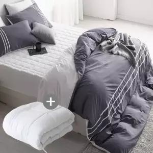 에스데코 LEO마이크로100프로 진드기방지 이불매카솜세트EK그레이
