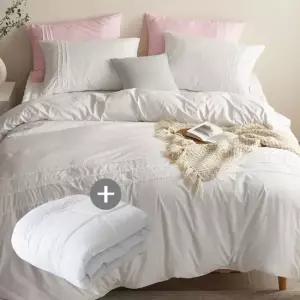 에스데코 LEO마이크로100프로 진드기방지 이불매카솜세트EK화이트