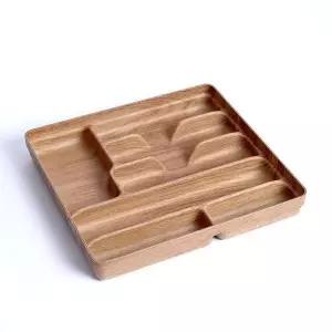 수저 정리함 7칸 아카시아식기 정리대 커트러리 수납함