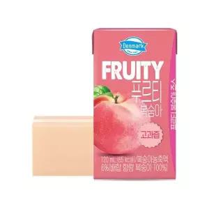 [동원] 덴마크 푸르티 복숭아 설탕무첨가 고과즙 주스 120ml 24팩