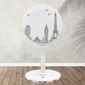 정리용커버 창고 보호 여름 밴딩형 선풍기망 세계여행 (WFKBH6K)