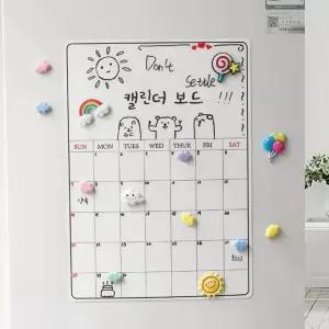 식단표캘린더보드 30x41cm 캘린더치판 스케쥴 먼슬리캘린더화이트보드