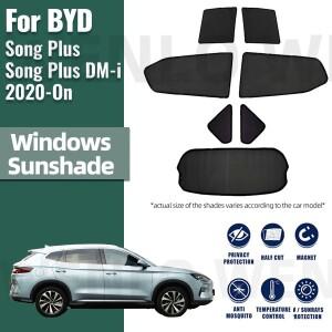 BYD Song Plus DM-i 2020-2023 자기 자동차 차양 쉴드 앞 유리 프레임 커튼 커튼 후면 베이비 사이드 윈도