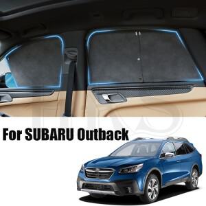 스바루 아웃백의 경우 	 2010-2024 더블 레이어 자기 자동차 차양 커튼 커튼 사이드 윈도우개인 정보 보호