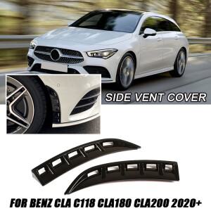 프론트 범퍼 카나드 사이드 에어 벤트 스플리터 핀 장식 커버 메르세데스 벤츠 호환 액세서리 C118 CLA180
