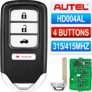 Autel MaxiIM 블랭크 키 IKEYHD004AL 혼다용 프로그래머블 키포브 교체 4개 버튼 키리스 엔트리 리모컨