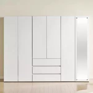 가이온 멜로우 LPM 2400 3서랍 거울도어 이불장 세트 옷장 장농