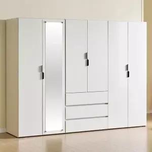 가이온 리디아 LPM 2400 3서랍 거울도어 이불장 세트 옷장 장농