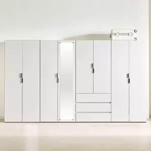 가이온 리디아 LPM 3200 3서랍 거울도어 이불장 세트 옷장 장농