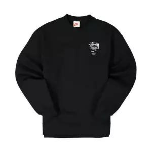 Nike x Stussy NRG ZR Fleece Crewneck Black - USEU  x 스투시 NRG ZR 플리스 크루넥 블랙 - U