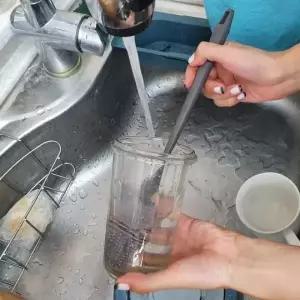 병솔 컵세척솔 2P 실리콘 유리병세척 젖병솔 실리콘병 (WFKB879)