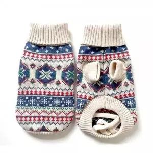 애견 겨울 외출 산책용 니트 외투 P52360 패딩점퍼