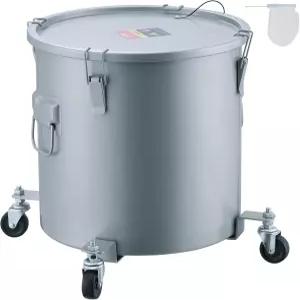 VEVOR 프라이어 그리스 버킷 캐스터 베이스가 있는 코팅 탄소강 오일 필터 포트 82파운드 용량의 폐기 캐디