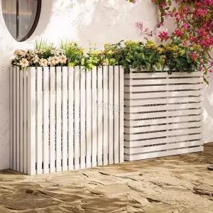 실외기 햇빛가리개 루버 뚜껑 햇빛 원목 실외기덮개