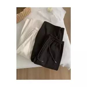 여성 러블리 바지 9부 기모 모직 할머니 슬림핏 와이드 겨울 다올4