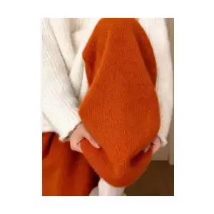 뚜에스틸로 여성 봄바지 배기핏 팬츠 바지 오렌지 니트 기모 소프트 부드러운 ADOR1