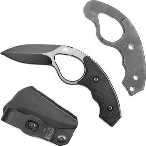 콜론 블레이드 NCO LowVz - 고정 나이프 풀탱 AUS-8 스테인리스 스틸 사출 성형 트레이너 부록 캐리 클립