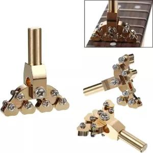 악기 프렛 프레스 기타 프랙탈 다양한 반경 수리 도구 전기 어쿠스틱 보드 콜크 인서트 키트 1PCS