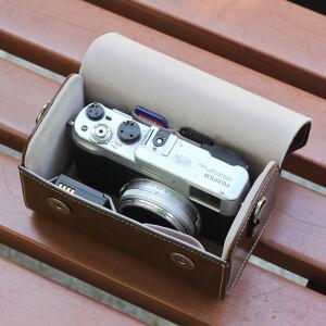 니콘 J1 가죽 카메라 가방 커버 라이카 호환 D-LUX 보호 쉘 캐논 호환 G5X 후지 X100VI 용 싱글 숄더백