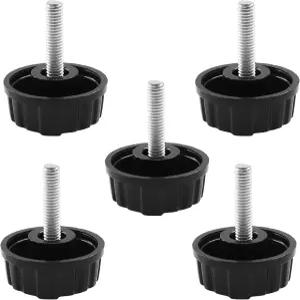 시오니스 5Pcs 범용 낚시 릴 손잡이 나사 캡 회전 크랭크 파워 핸들 그립용 교체 부품