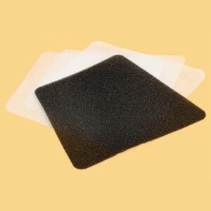 IETS GT600 노트북 쿨링 스탠드용 교체용 먼지 필터 세트(검정 필터-코튼 1개 흰색 필터-천 3개)