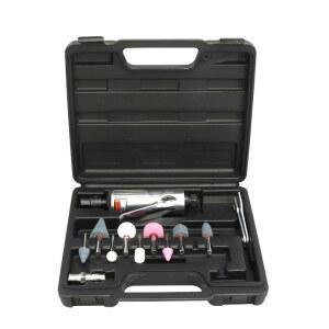 휴대용 1_세트 그라인더 무섬유 에어 패키지 실버 루터기 금형 공압 에어루터 공압식 레드