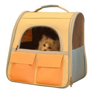 고양이가방 네모백팩 이동가방 강아지 산책 강아지이동가방 기내용 투명이동장 아치형