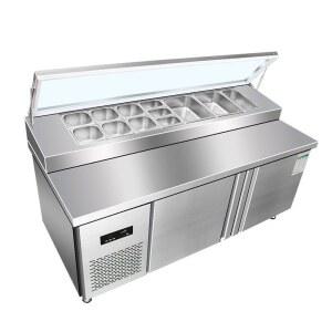 셀프바냉장고 보관대 진열대 육수통 냉장 업소용 소형 10CM 테이블 업소용반찬냉장고