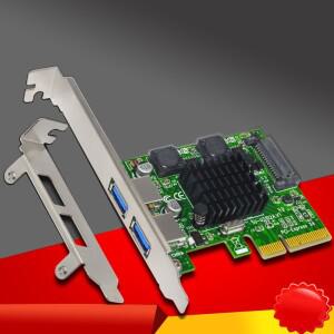 USB 3.1 PCI 익스프레스 카드 2 포트 초고속 10Gbps 라이저 어댑터 3.0 X4 ASMedia bom3142 칩셋 데스크탑