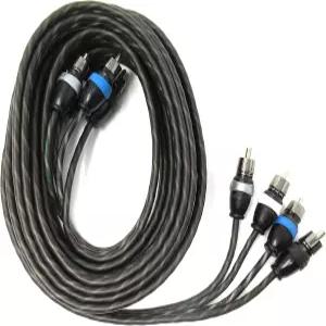 스카이 하이 카 오디오 4 채널 트위스트 18피트 RCA 케이블 코팅 OFC