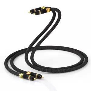 모노사우디오 17AWG 오디오 애호가 RCA 케이블 균형 OFC 구리 금 도금 인터커넥트 2RCA 남성 신호 코드 홈