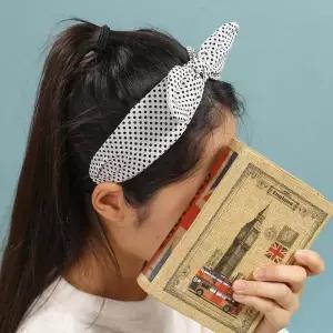 [하프클럽/셀러허브_여성트랜드패션]리본헤어밴드 도트헤어밴드 데일리머
