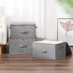 고급 패브릭수납함 리빙박스 03 지퍼형 중형 패브릭정리함 패브릭수납함