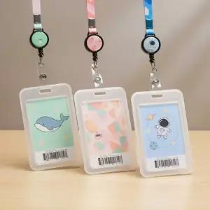 사원증 목걸이 출입증 케이스 릴 홀더 줄 신분증 수납 버스카드 학생증 버카 분실방지