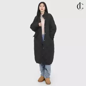 엘케이트 여자 겨울 데일리 누빔 퀼팅 루즈핏 스트링 롱 패딩 점퍼 LRP001