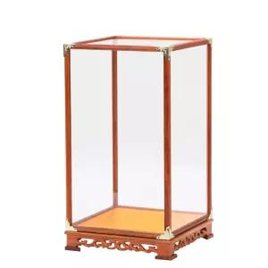 홀쭉이 소형 고가구 원목 진열장 수납장 거실장 인테리어 먼지방지 유리돔 장식함 맞춤