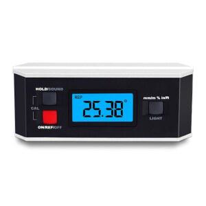 [미국배송] 백라이트 디스플레이가 장착된 AICEYI 블랙 V-그루브 디지털 앵글 파인더 - 고정밀 IP65 방수 자기 공구(ACE-QJQ)