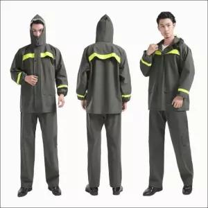 남성 비옷 작업복 상하의 방수 우의 라이더 레인코트 (WFKBA1Q)