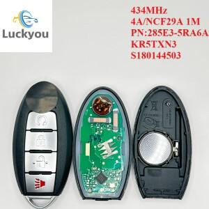 닛산 킥스 로그 2018-2021 434MHz 4A NCF29A1M PN: 285E3-5RA6A / KR5TXN3 S180144503 스마트 리모컨 자동
