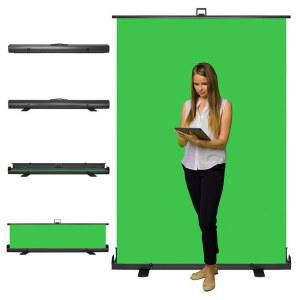 방송용 그린 스크린 무설치 사진 커튼 유튜브 업그레이드 80x200cm 방송