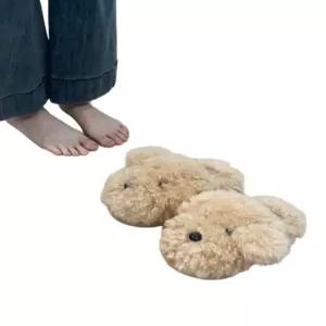 디아크몰 귀여운 강아지 면 슬리퍼  여성용 겨울 플러시