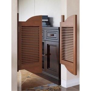 카우보이문 중문 스윙도어 울타리 게이트 레트로 양문형 대문 업소용 나무 주방 우드