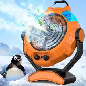 120° 회전 기능이 있는 AI 휴대용 에어컨 선풍기 JYew 증발식 미니 룸 오피스용 AC 4인치 팬 포함 유닛