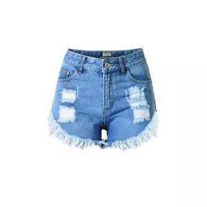 여친 데님 청반바지 핫팬츠 찢청 하이웨스트 수술 원템4