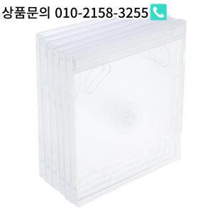 6개입 CD 케이스 매끄러운 가장자리 보관함 가벼운 디스크 정리함 가정용 차량용 여행용 긁힘 방지 투명