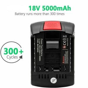 BOSCH 18V 6.0Ah 리튬 이온 배터리 GBA 4.0/5.0 전문 GSR BAT609 충전식 용
