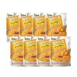 샘표 밸런스죽 통팥 늙은 호박죽 420g 8개