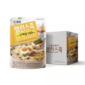 샘표 밸런스죽 능이 누룽지 닭백숙죽 420g 12개