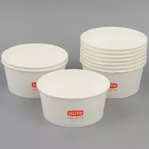 분식용기 10P 일회용 그릇 종이접시 라면용기