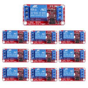광커플러 절연 기능 HUAREW 1채널 12V 릴레이 모듈(10팩) 12V 릴레이/AC 250V/10A, DC 30V/10A.